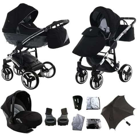 Original Junama Diamond S-Line Modulares Kinderwagen Kombi 2in1 3in1 4in1 + Original Zubehör Exclusive Prams ) Cover