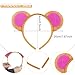 Xcgbxzd Monkey Costume Set Cute Monkey Ears Headband Bowtie and Tail Animal Costume Kit for Halloween Party Dress Up Brown