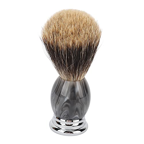 Brocha de afeitar sintética, barba de resina, mango de aleación de aluminio, brocha para crema de afeitar para hombres, papá, novio