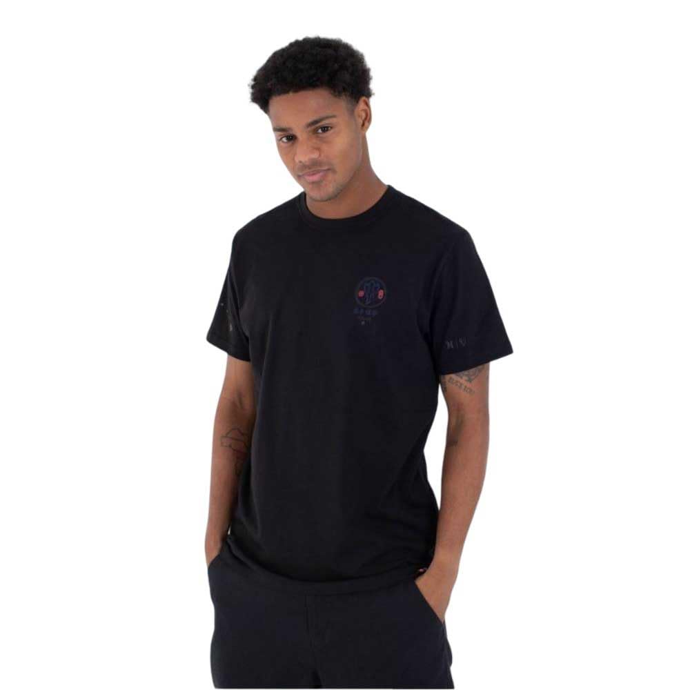 Hurley Mens Short Sleeve Samukai T-Shirt, Black, S EU