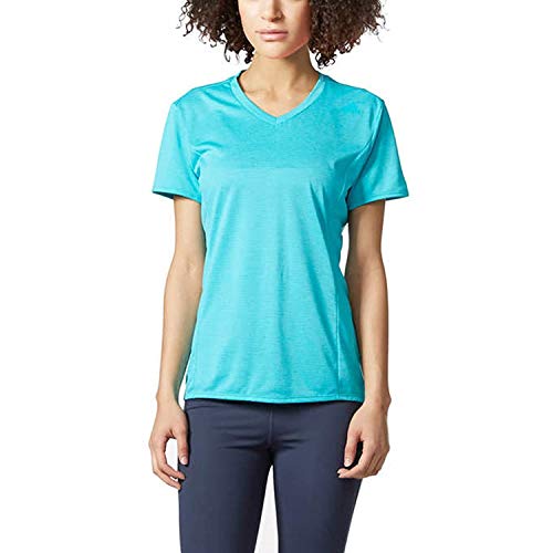 Adidas Nova Active Tee t-shirt bleu sport femme taille M court