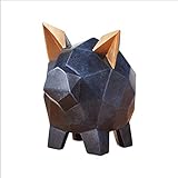 G5AABMMKL Cute Piggy Bank Caifu Children's Piggy Bank,Resin Piggy Bank,Depositable and Withdrawable Change Piggy Bank,Best Gifts for Boys Girls Money Jar (Color : Texture Blue) (Texture Blue)
