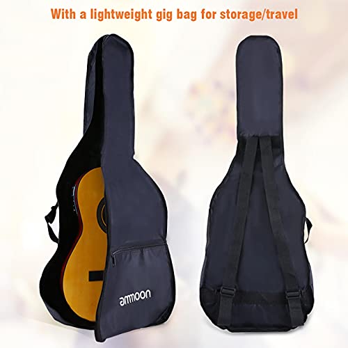 KEPOHK 39 pouces 6 cordes Cutaway EQ guitare classique micro intégré - Les Beatles, Paul McCartney, John Lennon, RIngo Starr, George Harrison KEPOHK 39 pouces 6 cordes Cutaway EQ guitare classique micro intégré – Image 7