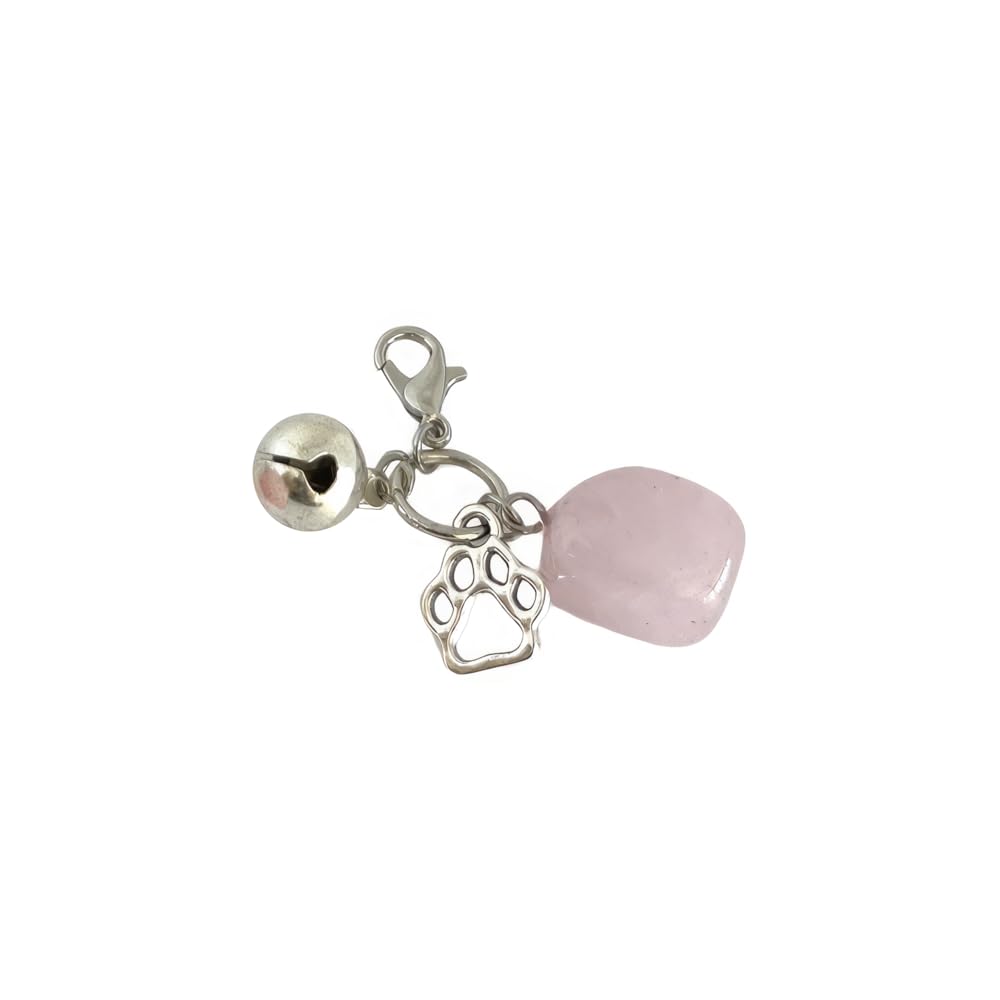 VIE Pet Charm, Bell and Tumble, Rose Quartz
