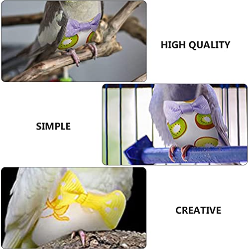 iplusmile Vogel Accessoire 2 Stks Mooie Vogel Luiers Ademend Papegaai Luier Huisdier Vliegende Kleding Benodigdheden - Afbeelding 3