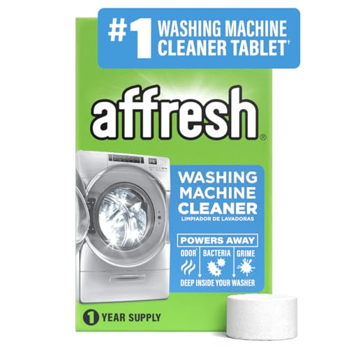 Affresh Washing Machine Cleaner, Helps Power Away Odor Causing Bacteria & Grime Deep Inside Pump,...