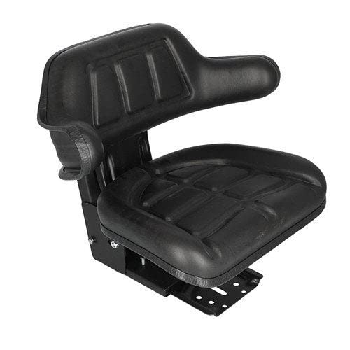 Seat Assembly - Grammer Style Vinyl Black Fits Massey Ferguson 50 50 135 165 Fits John Deere 2040 2030 Fits Ford 6610 4000 7610 3000 2000 3600 4600 2600 4110 Fits Fiat Fits Kubota Fits Massey Harris #TOP3