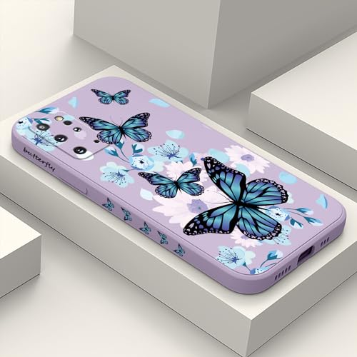 Coque Galaxy S20 Plus anti-chute protection fine motif floral violet