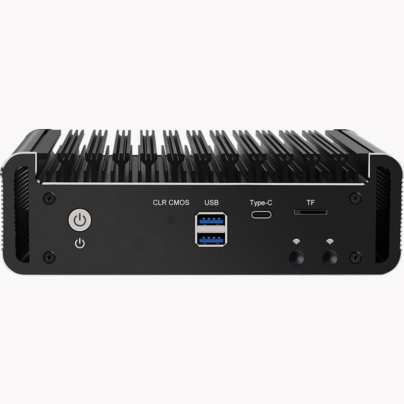 Miniatura 2 de Kikusenko Cortafuegos Micro Electrodoméstico, Mini PC Celeron N5105 Quad Core, 4 lntel i226-V 2.5Gbe LAN, AES-NI, Barebone, Enrutador suave, VPN,