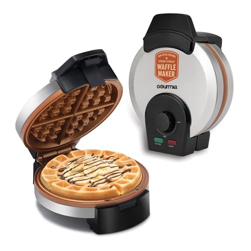 Gourmia Belgian Waffle Maker – Nonstick Waffle Ceramic Coating Pl...