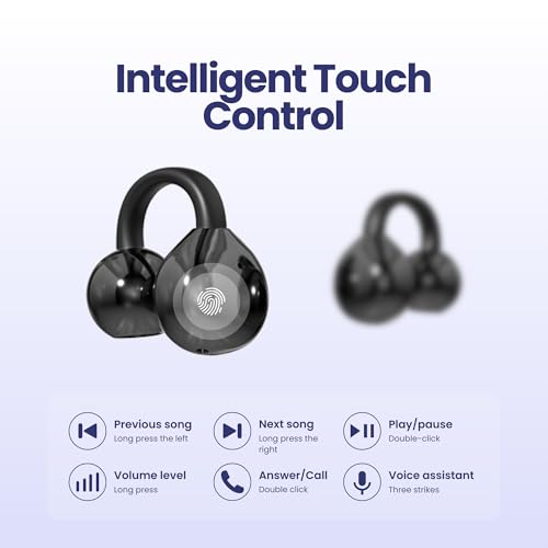 Écouteurs à clipser sans fil Bluetooth étanches à clip ouvert pour sport et running