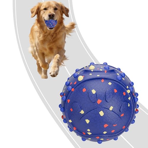 Balle interactive pour chien bleu stop meubles mordillés - 2