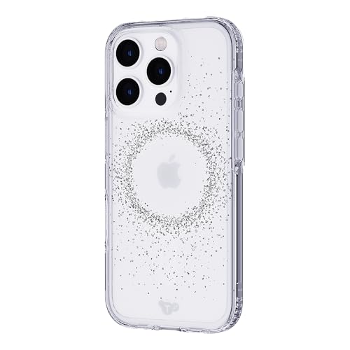Coque iPhone 16 Pro tech21 Evo Sparkle transparente compatible MagSafe anti-rayures - 4
