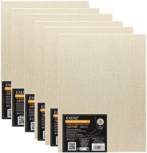 Exerz Pannelli in fabric 30x40 cm, 100% linen, 3 mm, A3, 320 g/m²...