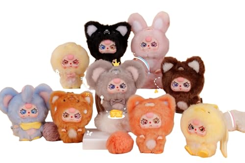 Baby Three ���O? mini�n�O�V���[�Y �ʂ�����݃u���C���h�{�b�N�X �ِF�A�C/�T�v���C�Y�A�C�E�s���N�o���O �n�O�������^ ��10cm ���M�����[8��+�V�[�N���b�g1�� �j���v���[���g�܂��̓`���[���ɍœK
