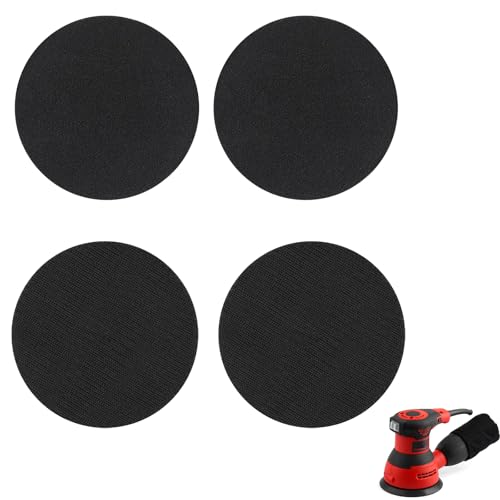4 Pezzi Proteggi-platorello Ø 125 mm Platorello per Levigatrice Accessori Levigatrici Rotoorbitali, per Macchina per Carta Vetrata Abrasivo e Tampone per Lucidatura