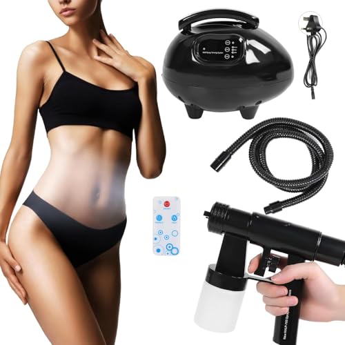 Macchina Abbronzante Portatile, Aerografo Professionale Per Abbronzatura Spray Con Telecomando, Regolazione a 3 Velocità, Design Portatile E Funzione Aria Calda Indipendente Per Salone Domestico