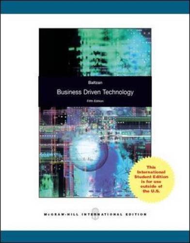 Business-Driven Technology 1259071715 Book Cover