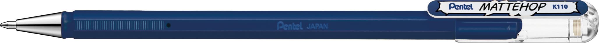 Pentel K110 MatteHop Gel Pen for Glossy & Photographic Paper, 1.0mm Tip, Navy Blue (Pack of 12) - Image 2