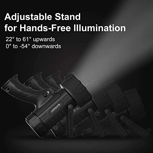 Buysight Rechargeable Spotlight Flashlight, Hand Held Spotlight 120000 Lumens Waterproof Flashlight Hunting Lamp With Red Filter(Normal) #TOP6