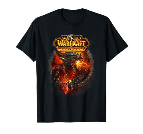 World of Warcraft Cataclysm Deathwing the Destroyer Logo Camiseta