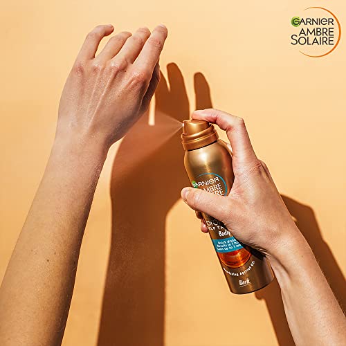 Garnier Ambre Solaire Brume Autobronzante pour le Corps Hâle Doré & Lumineux Sans Traces Tenue 1 Semaine Pour Tous Types de Peaux Natural Bronzer 150 ml Lot de 2 - vue 4