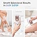 Oreeth IPL Laser Hair Removal Device for Women & Men - Home 45°F Ice-Cooling Contact for Painless & Long-Lasting Results, 86% Hair Reduction in 3 Weeks for Full Body & Bikini Line, Rose Gold
