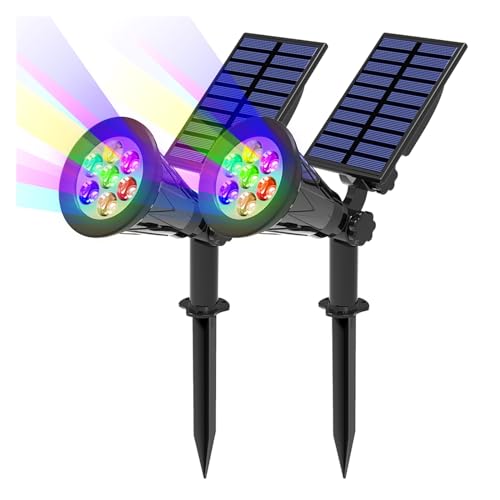 Projecteur solaire 7LED multicolore étanche pour sublimer vos massifs