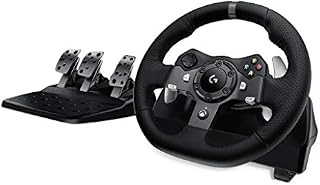 Logitech G920 Dual-Motor Feedback Driving Force Racing Wheel with Responsive Pedals for Xbox