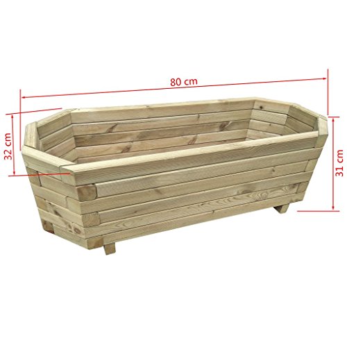 Blumenkasten aus Holz von Tidyard für Pflanzen im Garten