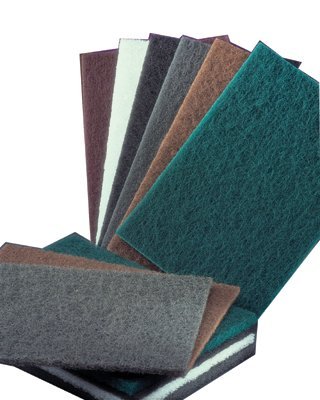 Bear-Tex Hand Pads, Very Fine, Aluminum Oxide, Green - 20 Each