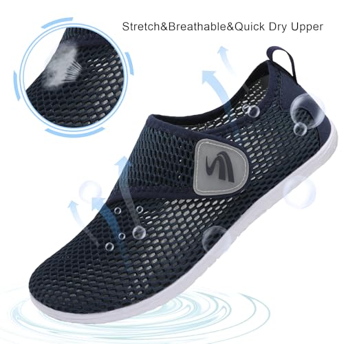 Image of Spesoul Womens and Mens Water Shoes Breathable Quick Dry Soft Barefoot Aqua Socks for Hiking Swim Beach Surf Yoga Sport