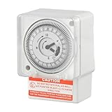 Mechanische Zeitschaltuhr AC220V Analog Timer 24 Stunden 15 Minuten DIN-Schiene Zeitschaltuhr SL-189 Mechanischer Timer 24 Stunden Timer 220V Zeit