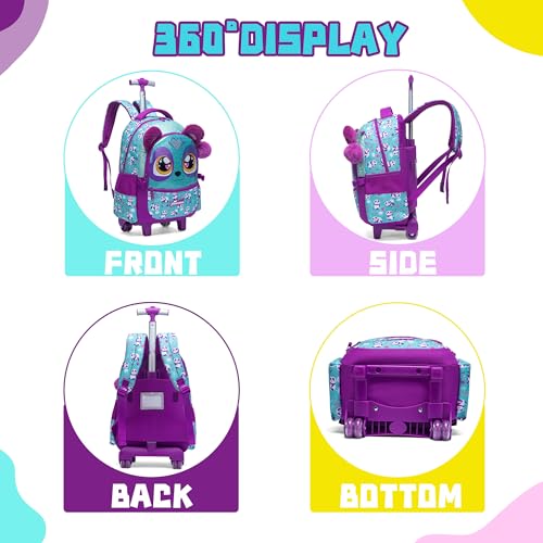 Mochila Infantil Menino Menina Escolar Mochilas Rodinha Mochila De Bordo Kit Casual Infantis Rodinha