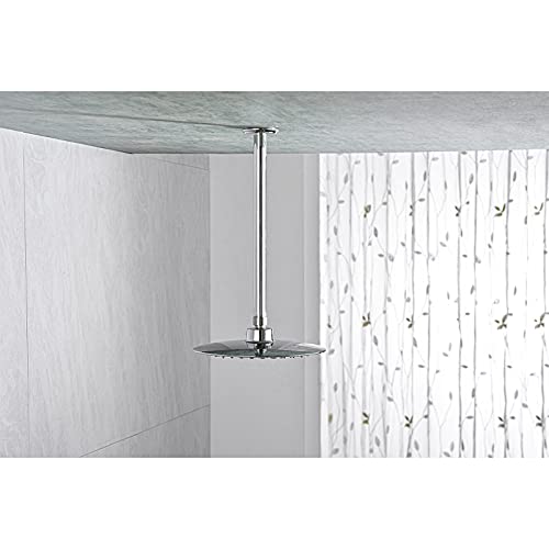 Anpean 12 Inch Shower Arm And Flange Polished Chrome, Ceiling Mounted Shower Arm For Rain Shower Head #TOP2