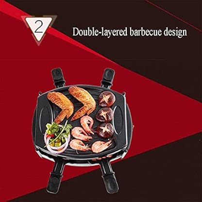 Grill Teppanyaki-Grills Elektrischer Teppanyaki-Tischgrill, BBQ-Grillplatte für den Innen- und Außenbereich, Partygrill… – Bild 4