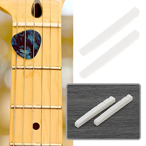 EMSea Guitar Bone Nuts Compatible with Stratocaster Compatible with Telecaster And Other Electric Guitars Guitar Slotted Bone Nut 42 x3.5 x 5.3mm - Image 4