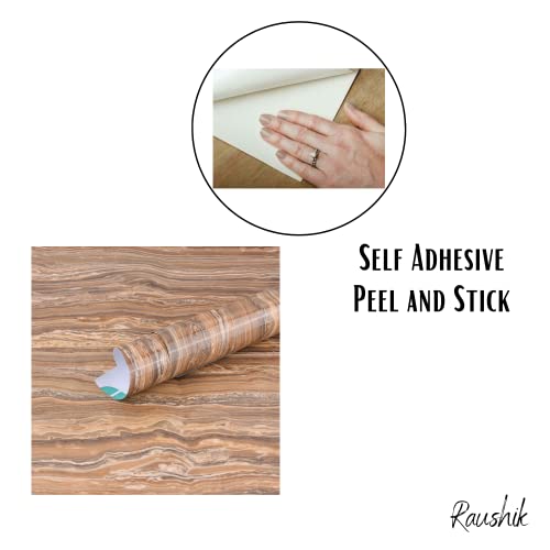 Image of Self Adhesive Gloss Vinyl Wrap Film, High Gloss Marble Furniture Film Wallpaper (24 * 48 inch, Glossy Marble Texture)