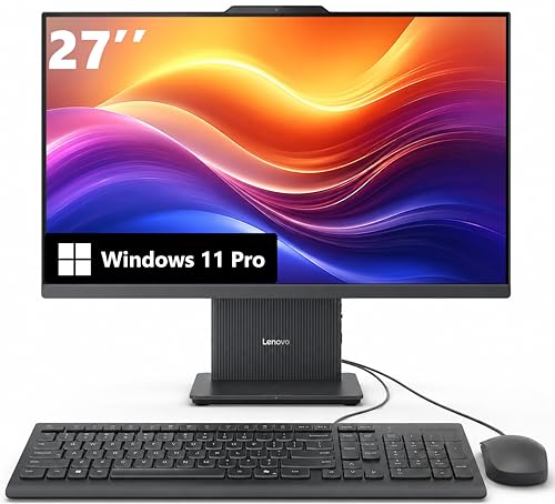 Image of Lenovo IdeaCentre 27IRH9 27 inch FHD All-in-One Desktop, Intel Core i7-13620H (10-Core, 24MB Cache), 8GB DDR5 RAM, 512GB PCIe SSD, Wi-Fi 6, USB-C, 5MP Webcam, Windows 11 Pro