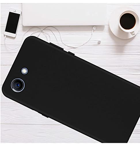Image of Mobile Back Cover Case for Oppo Realme 1 (Silicone Case|CameraProtection|Black SC1510)