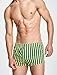 FEOYA Mens Low Rise Printed Underwear Classic Striped Bulge Pouch Boxers Comfy Lounge Sleep Boxer Briefs Underpants Yellow Medium