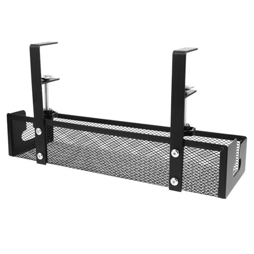 Bandeja Porta Cable de Metal para Escritorio 40 cm Organizador de Cables Grande para Oficina y Hogar miniatura 1