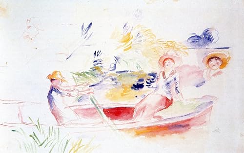 Tableau sur la rive de Renoir : une impression d'art élégante pour votre salon