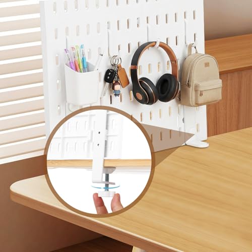 Supports panneau perforé pour organisation bureau télétravail à la maison