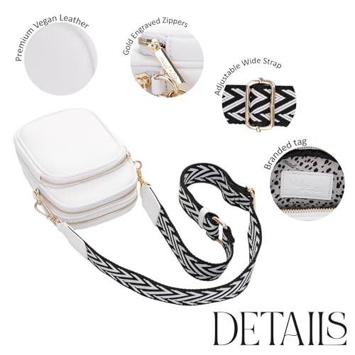 Image of Mali+Lili, Josie Triple Zip Crossbody Bag