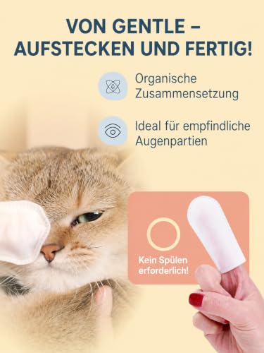 Tränenflecken Wipes Hund & Katze | Augenpflege Finger:Pads | 35 Stück