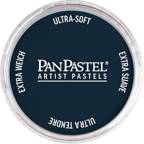 PanPastel Artist Pastels by GOLDEN, Phthalo Blue Extra Dark, 2.44” / 62mm Pan Diameter, Professional Artist Pastels, Unique Pan Format (cake-like)