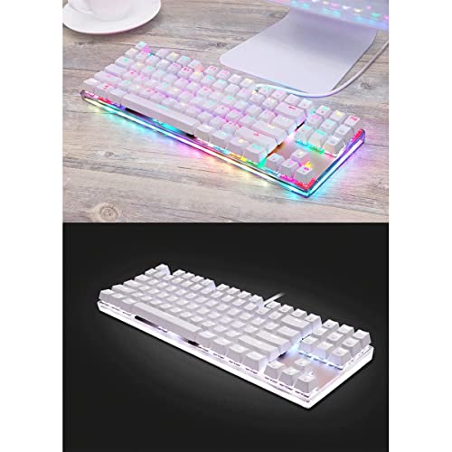 Teclado Mecánico Blanco 87 Teclas USB miniatura 6