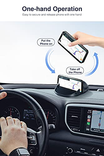 Loncaster [2 Pack] Dashboard Car Phone Holder Mount,Universal Cell Phone Automobile Cradles Stands Ultra Stable Slip Free Hands Free Car Accessories Compatible For Iphone,Most Smartphones And Gps #TOP3