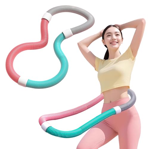 フラフープ ダイエット、大人向けソフトスプリングフラフープ 、ベリー フィットネス - 脂肪燃焼を促進する全身エクササイズ、コンパクト収納、初心者にも最適 室内/屋外 公園用 男女兼用 B 1.5kg